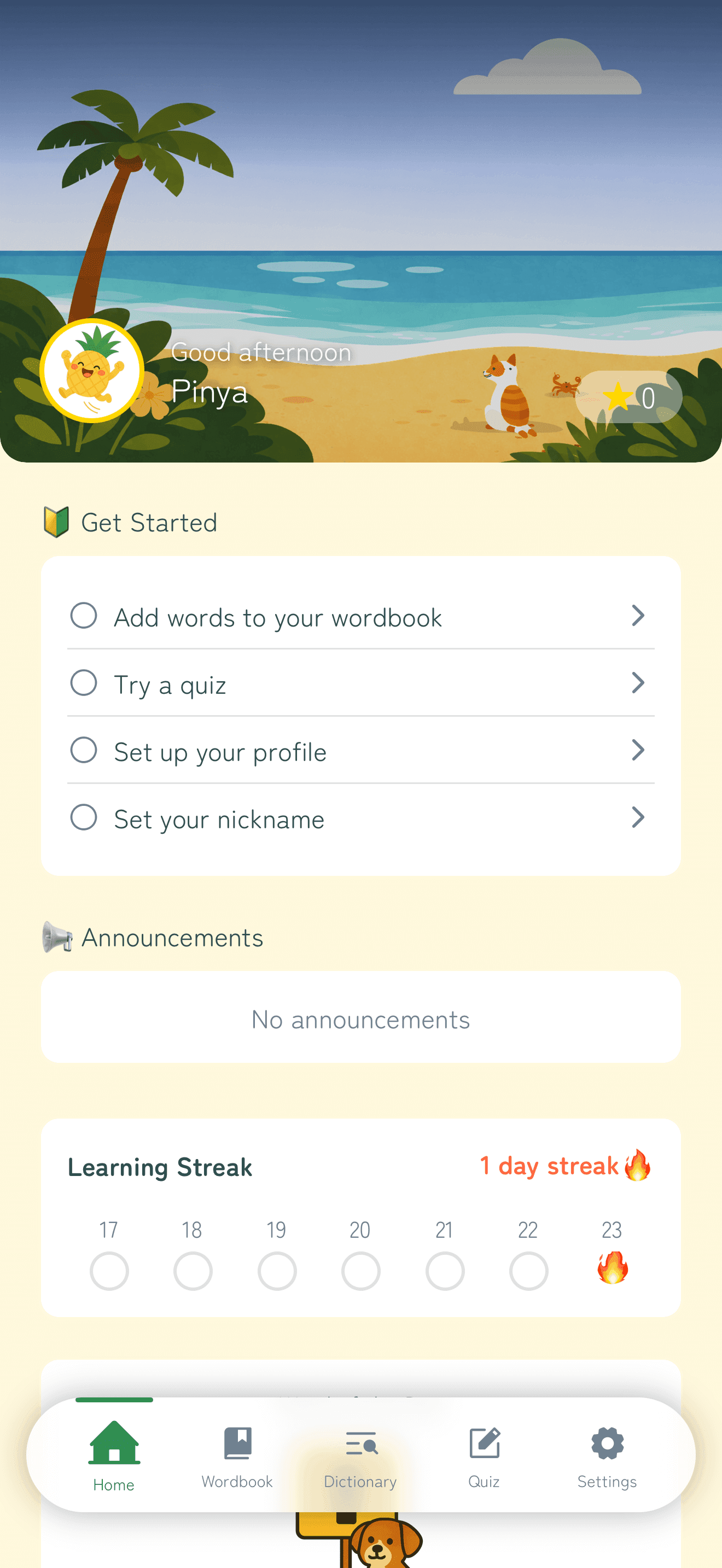 Pinya app screenshot